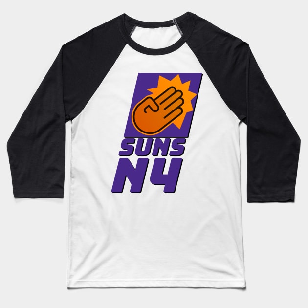 Suns In Four Baseball T-Shirt by halfzero